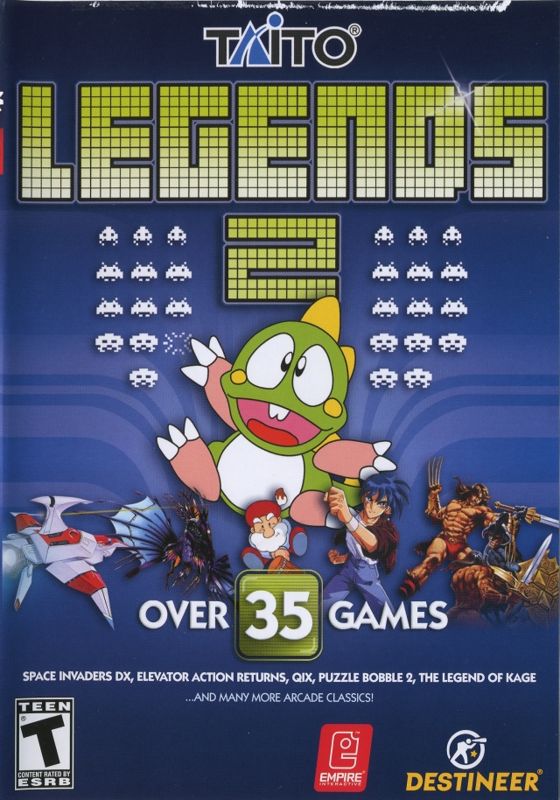 Taito Legends 2 box art for Playstation 2
